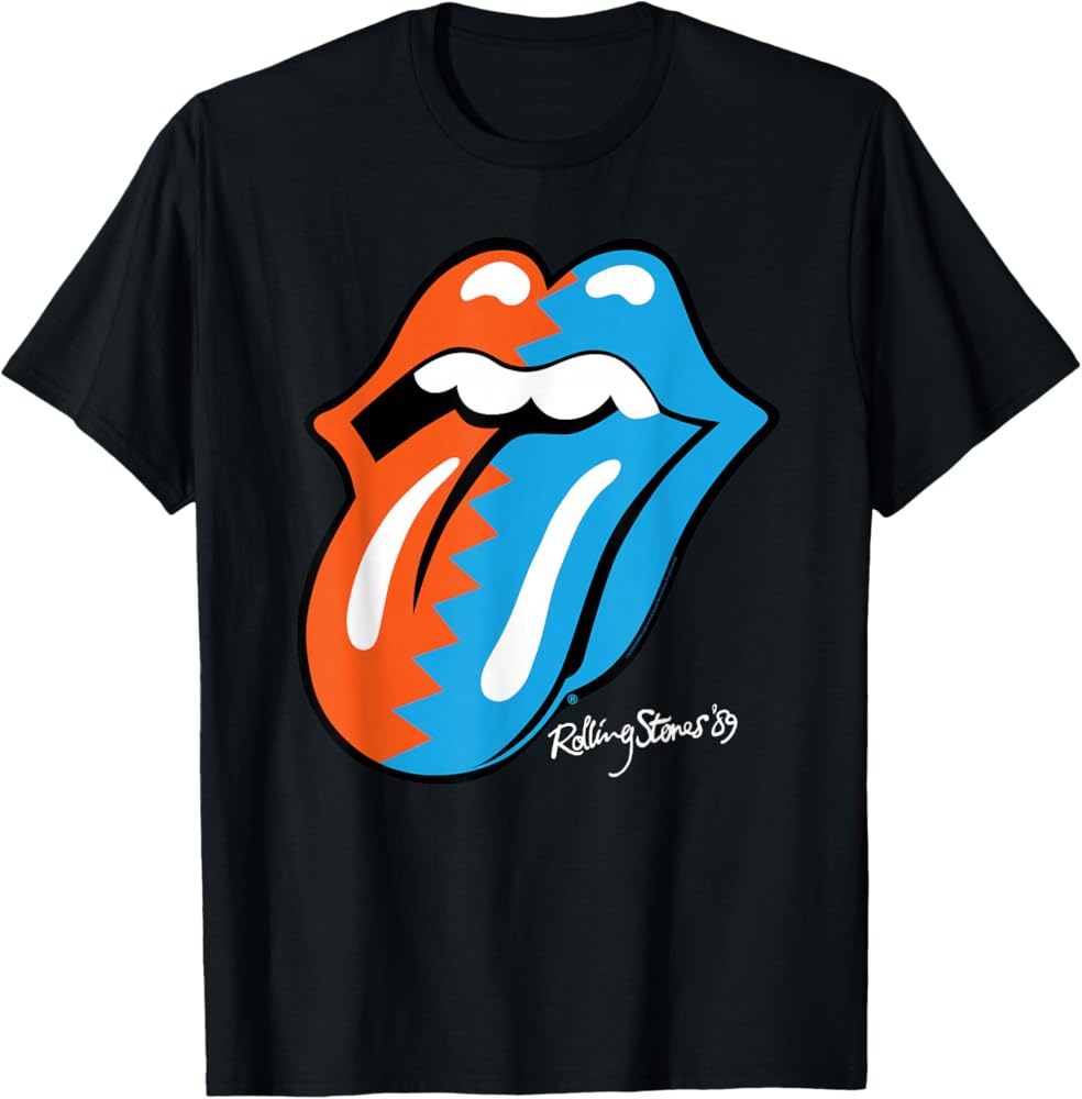 Amazon.com: The Rolling Stones Zig Zag 89 Tongue T-Shirt